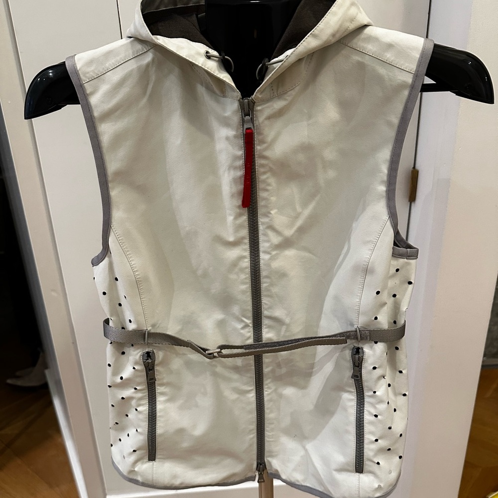 Prada Sport Linea Rosa Vest —1990’s. Waterproof with hood.